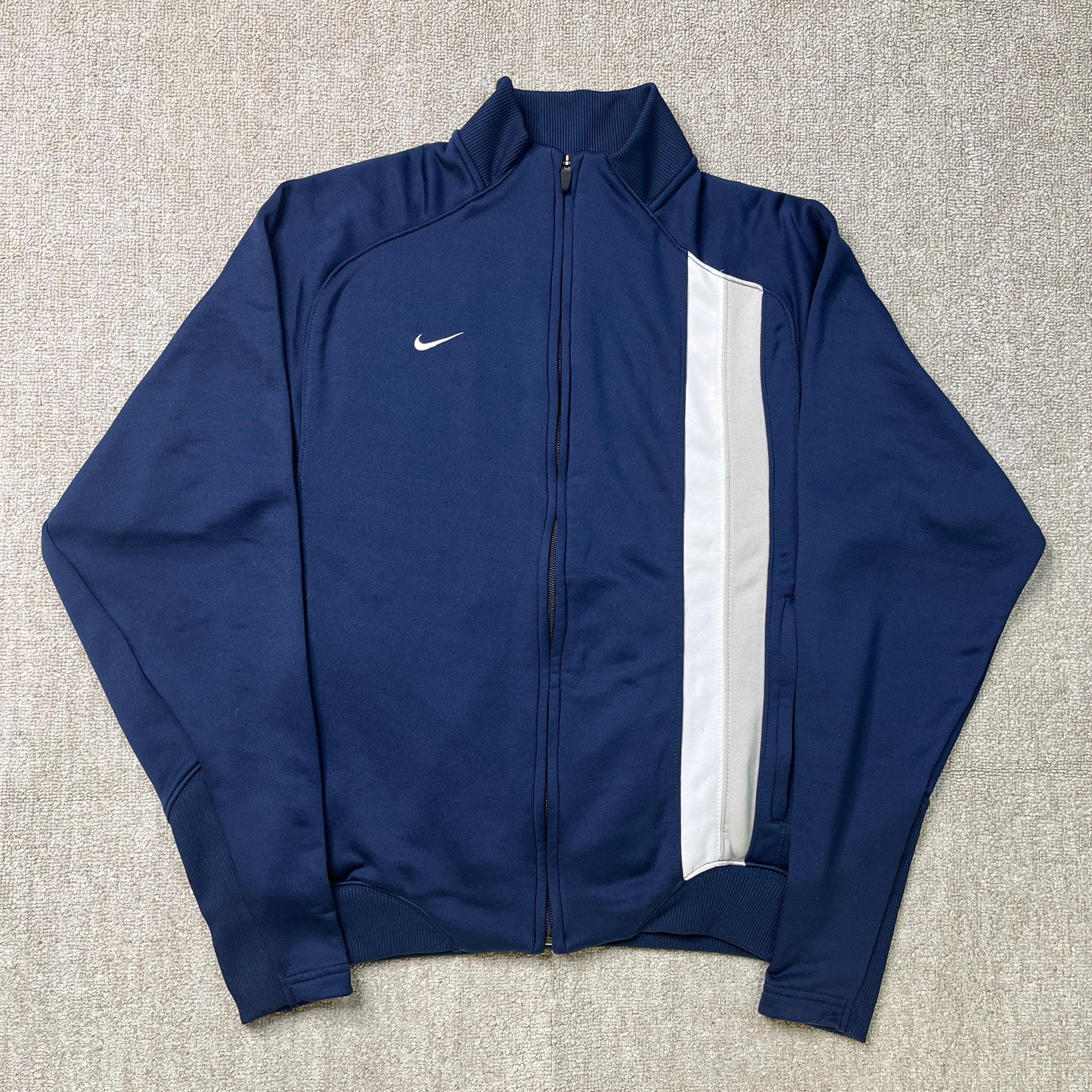 Nike Team Track Jacket Tracksuit Top 2000s Full Zip Vintage