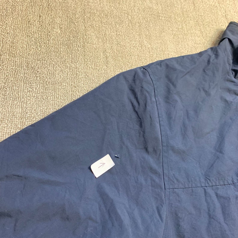 Fila Bomber Jacket Windbreaker Vintage Full Zip Casual Navy Nylon L image 3