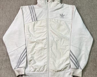 Vintage Adidas Originals Pink White Zip up Jacket / Trefoil