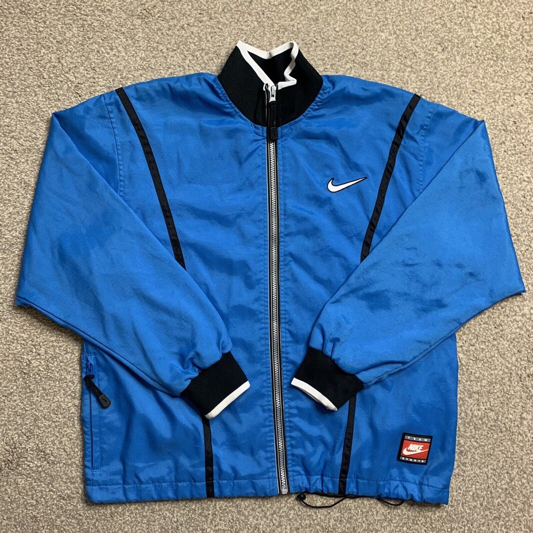 Nike Tracksuit Jacket Track Top Vintage Bomber Full Zip Retro 90s M - Etsy