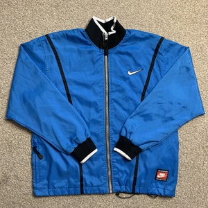 Nike Tracksuit Jacket Track Top Vintage Bomber Full Zip Retro 90s M