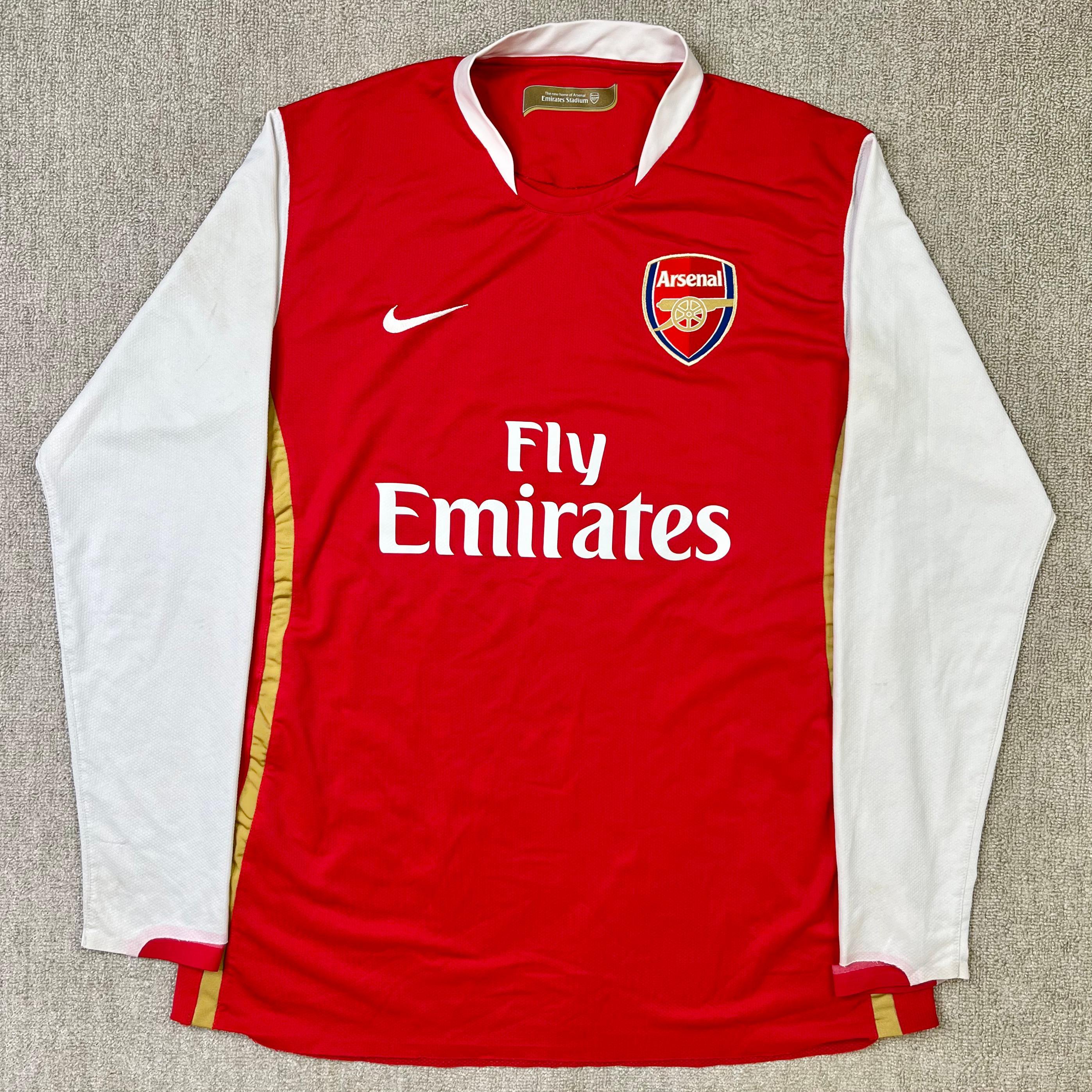 Nike Arsenal Football Jersey Fly Emirates 2006-2008 T-shirt Nike Arsenal Football Jersey Fly Emirates 2006-2008 T-shirt
