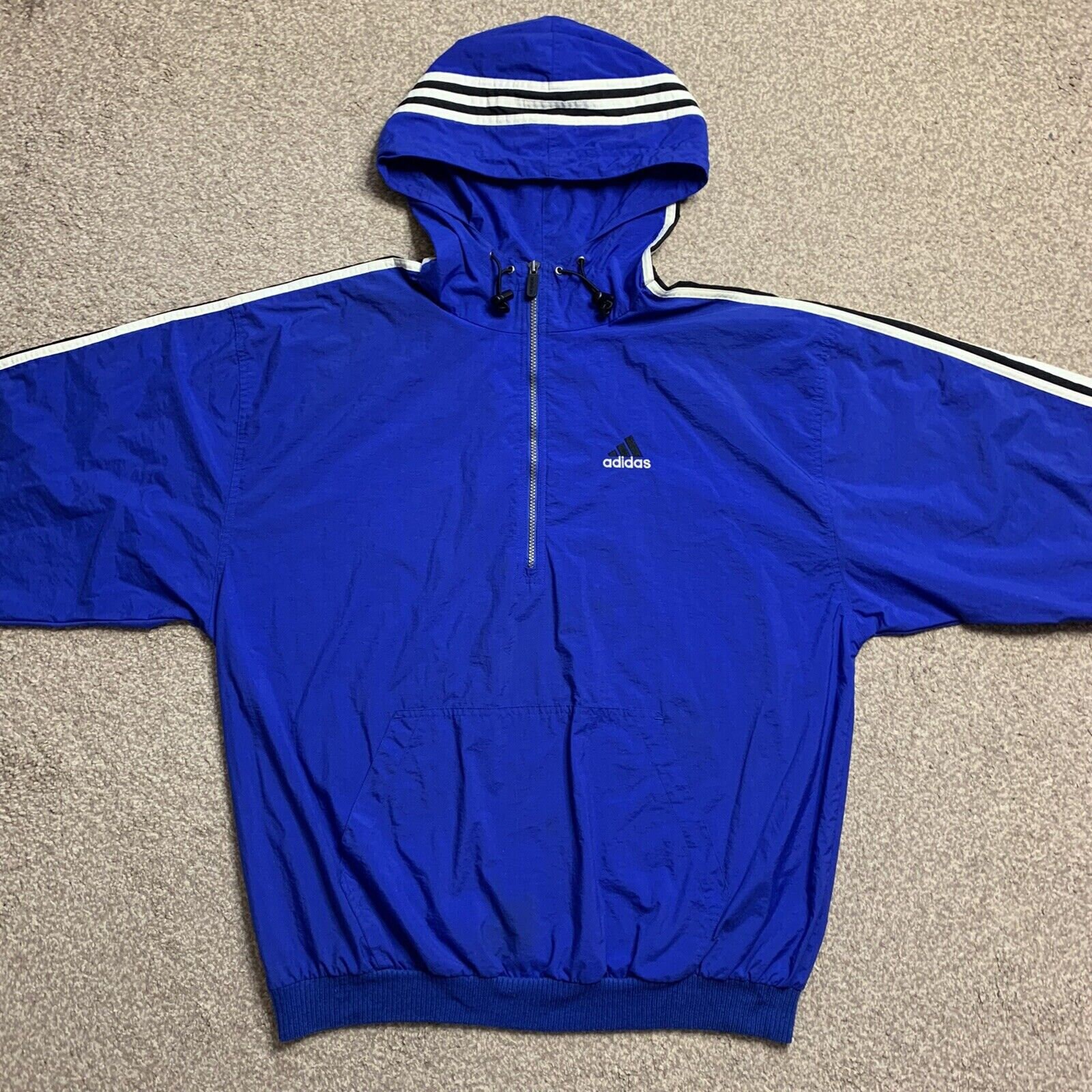 Royal blue shop adidas windbreaker