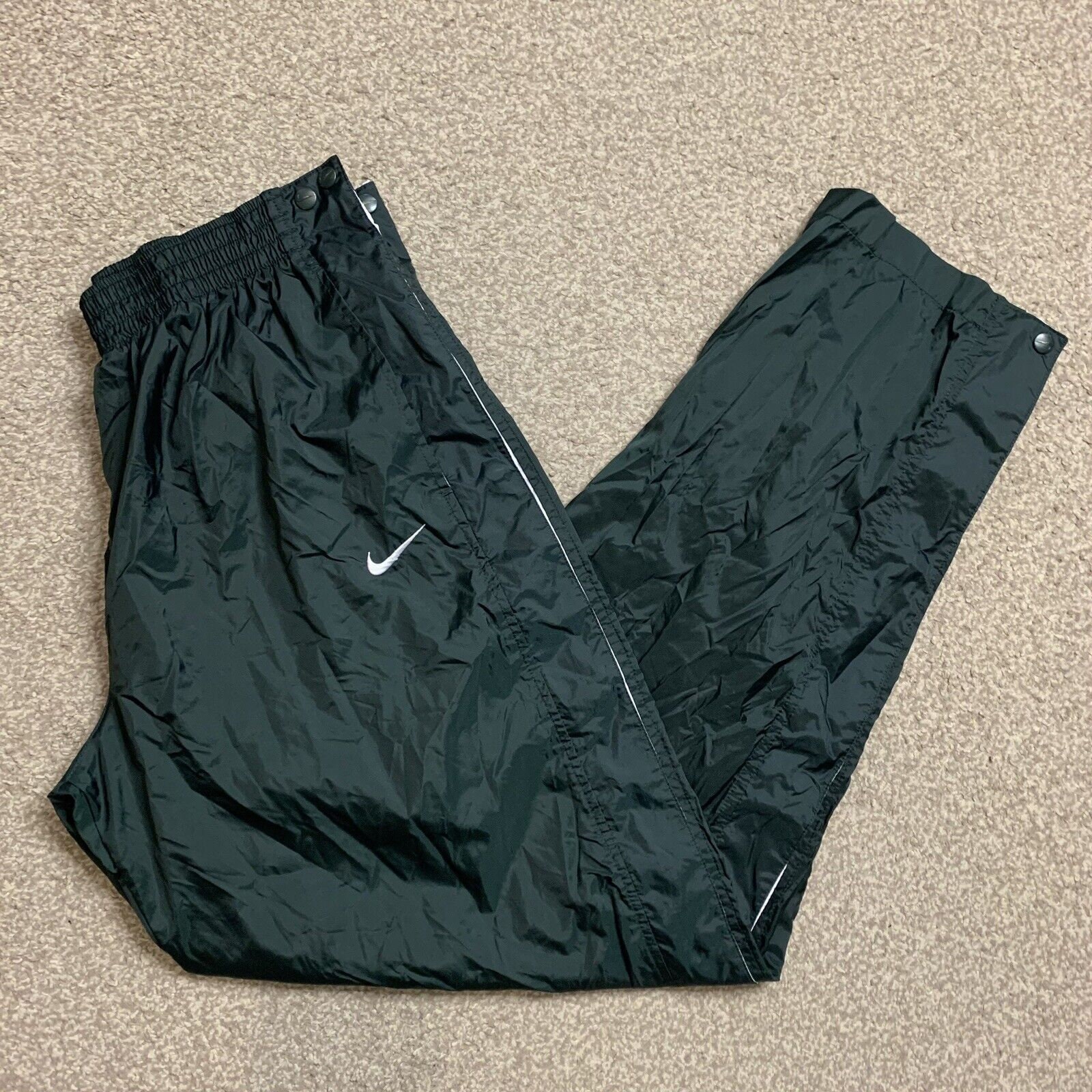 Nike Tracksuit Bottoms Track Pants Joggers Poppers Jogging Vintage