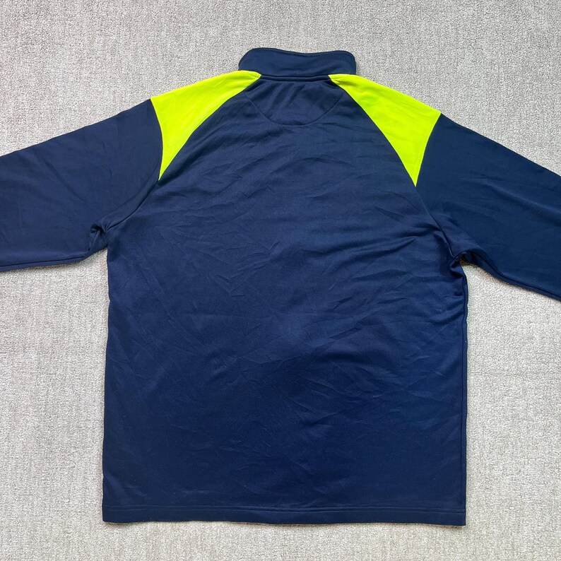 Fila Track Jacket Thermal Tracksuit Top Full Zip Vintage Collared Blue L image 9