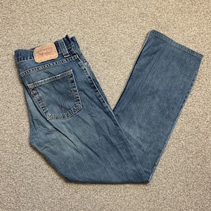 Levi’s 506 Jeans Vintage Standard Fit Zip Fly Straight Leg Denim 35x30.5