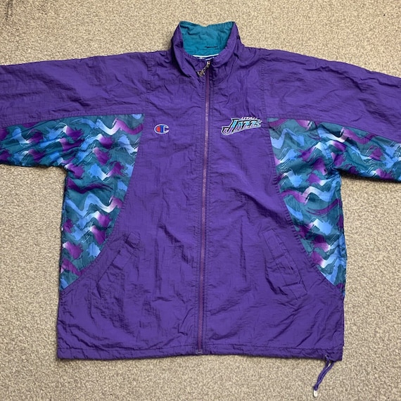 Champion Windbreaker Jacket Shell NBA Utah Jazz Exclusively