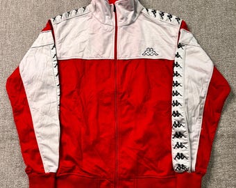 Vintage Abarth Racing Team Kappa Sweatshirt Full Zip Cardigan Size