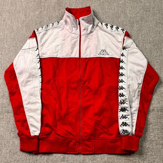 Y2K 00s VINTAGE Kappa トラックジャケット アーカイブ レア Kappa Track Jacket Tracksuit Top Banda Youth Full Zip Vintage