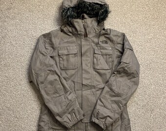 The North Face Parka Chaqueta Abrigo Hyvent RARE Capucha de piel sintética Exterior Invierno M