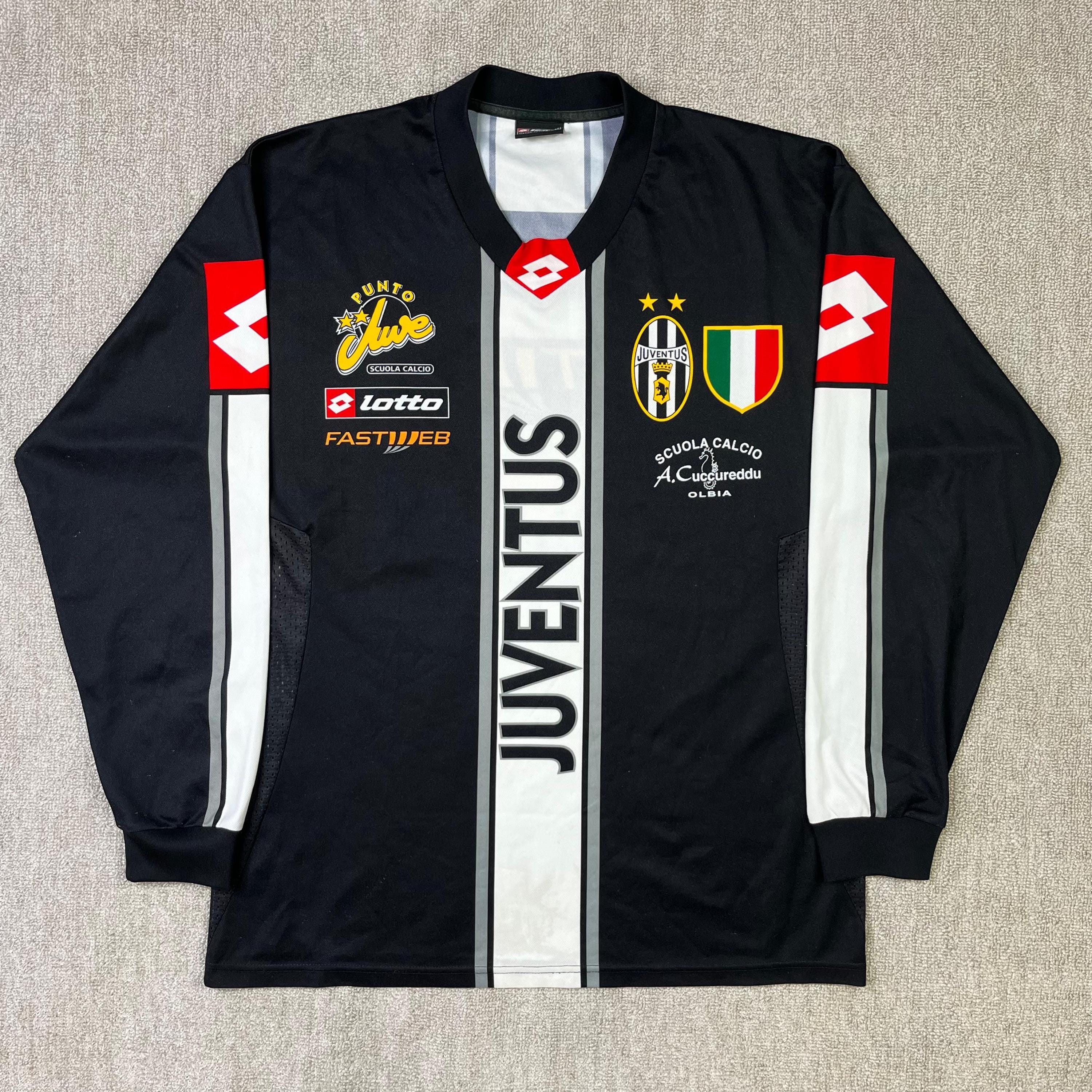 Lotto Juventus Football Jersey Italy 2000s Long Sleeve Training Top Soccer M Etsy