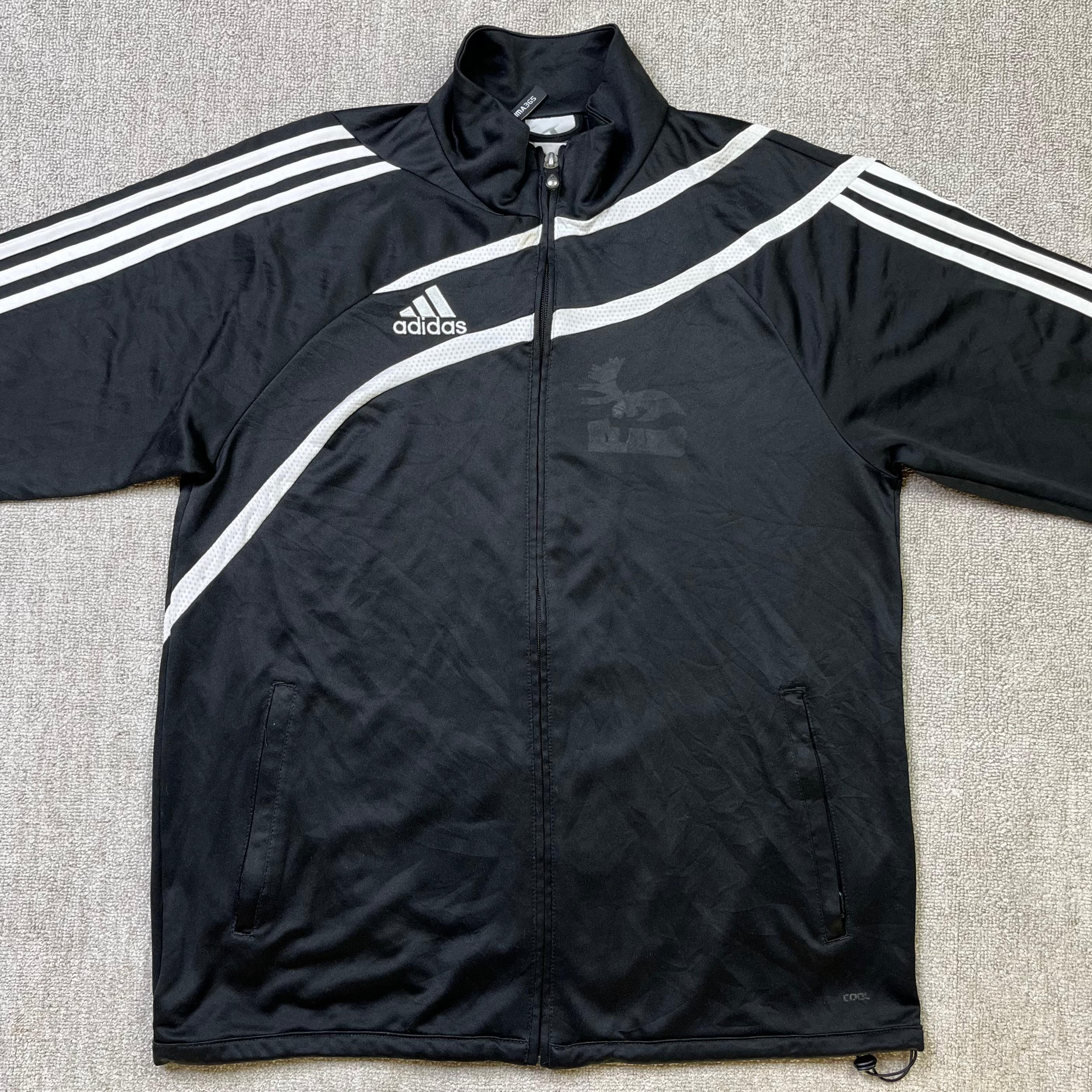 Adidas Tracksuit Top Track Jacket 2000s Vintage Y2K Full Zip