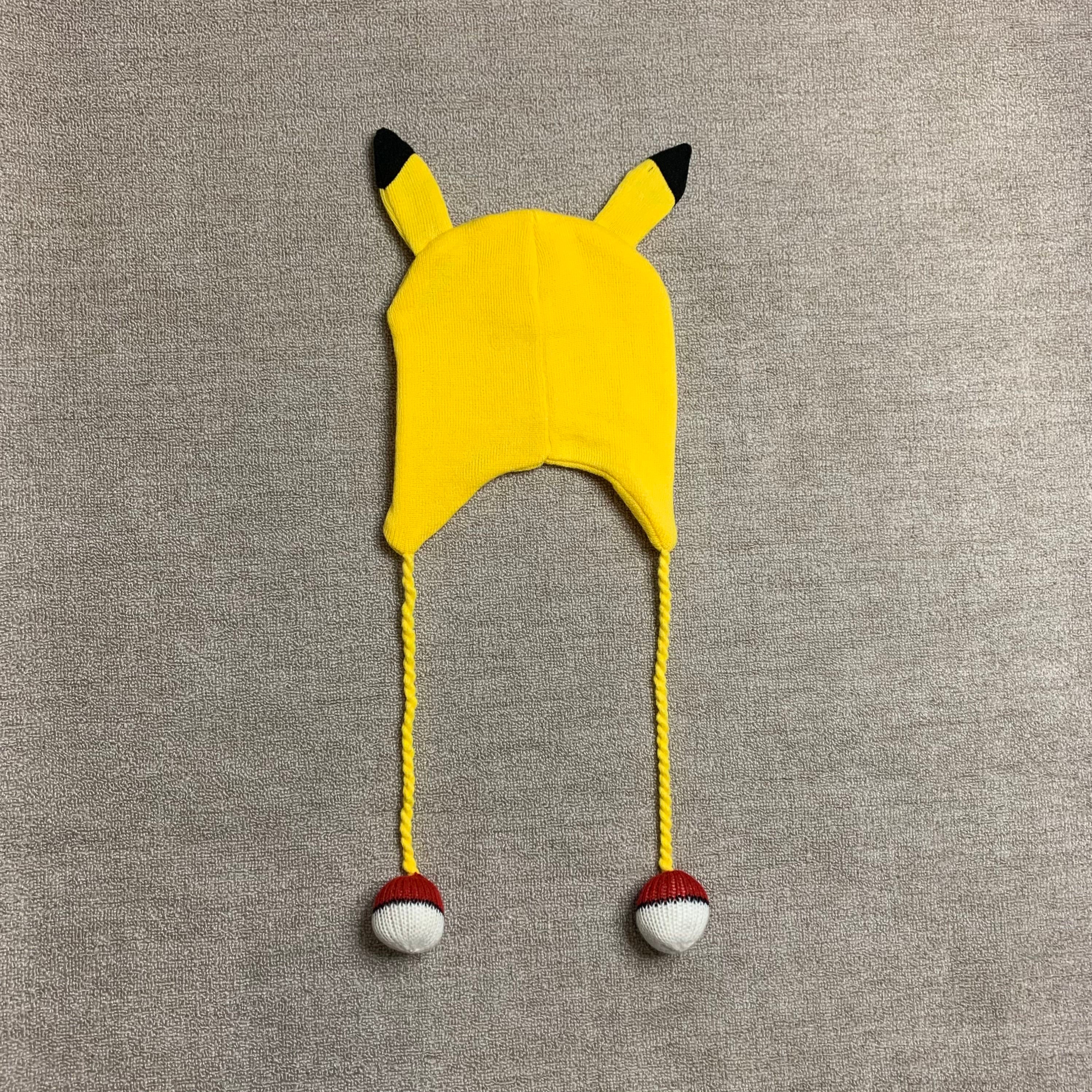 Pokemon Pikachu Laplander Hat with Ears & Pokeball Tassles - Cool!  8718526058307