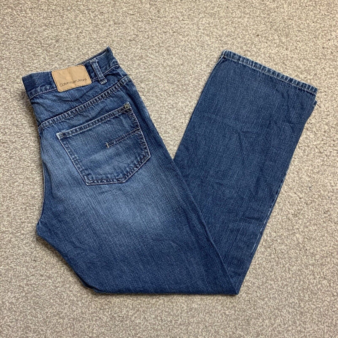 Calvin Klein Jeans Relaxed Fit Straight Leg Vintage Denim Etsy UK