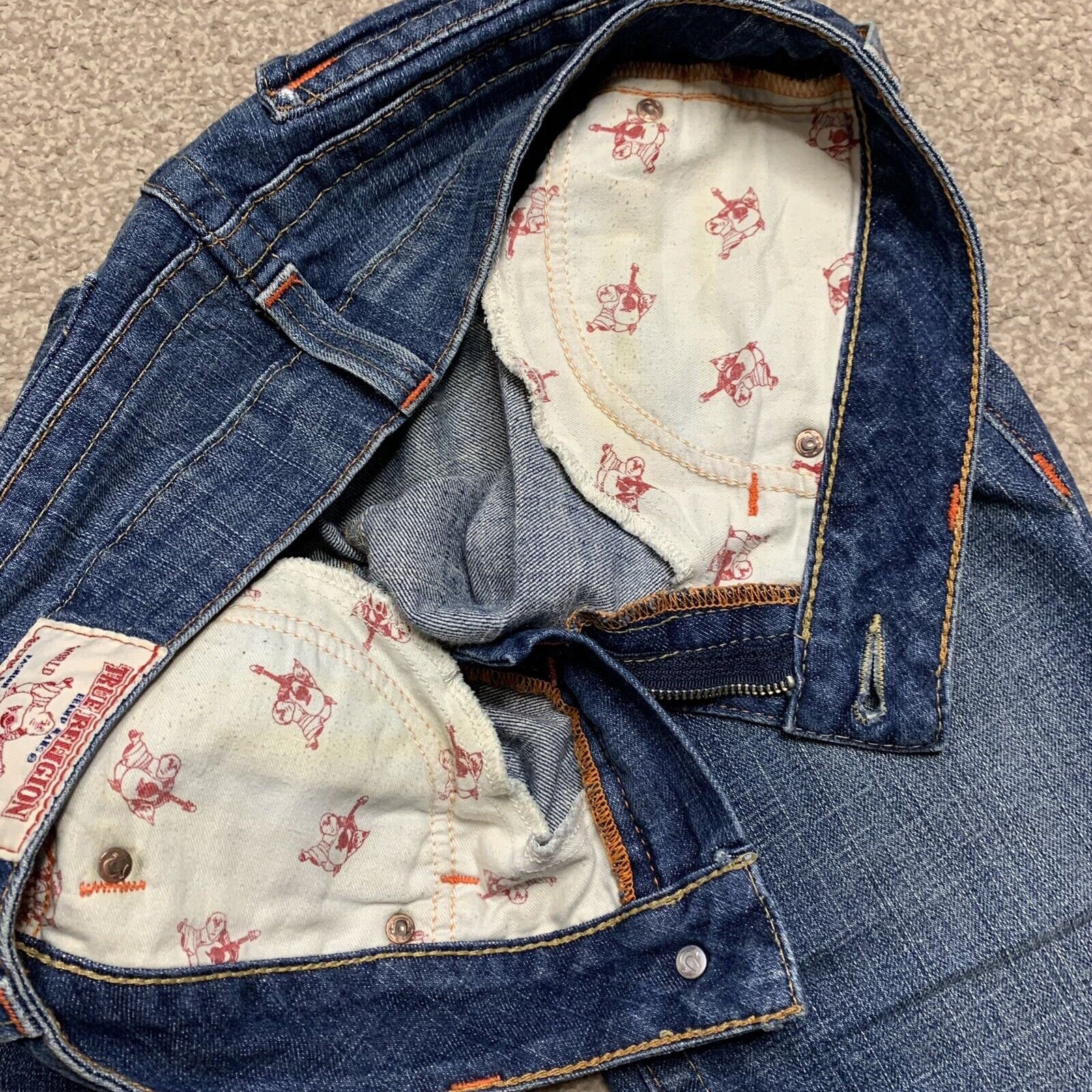 True Religion Jeans Bootcut Billy Vintage Super T Zip Fly