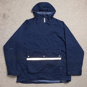 Nike Jacket Pullover Hooded Reflective Hi Vis Cotton Quarter Zip Retro Y2K XL