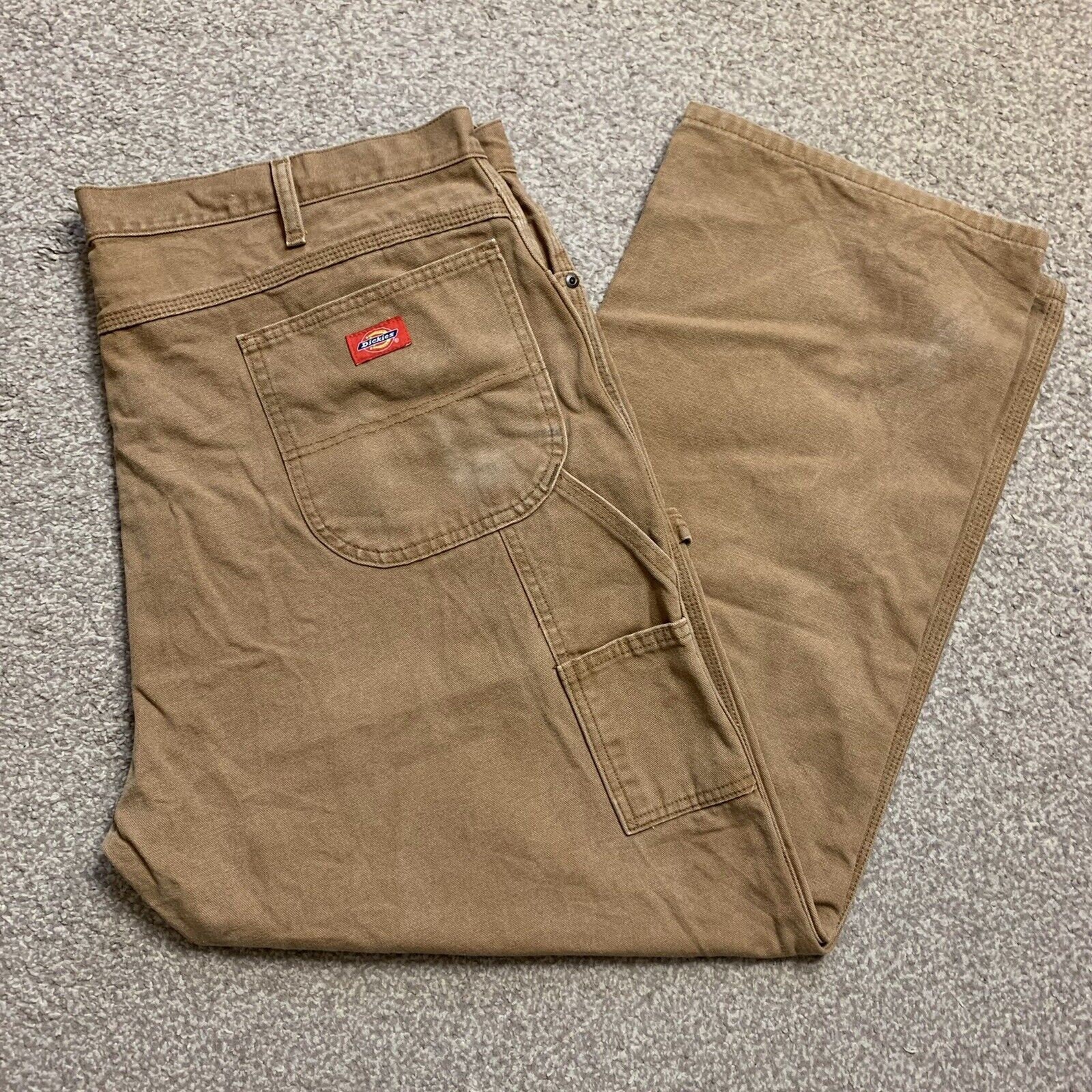 Dickies Carpenter Jeans Straight Leg Vintage Cargo Trousers Zip