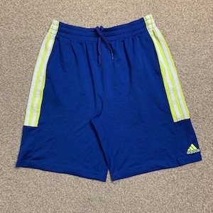 Adidas Pantaloncini Basket Vintage Sport Esercizio Neon Retro M