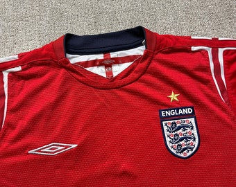 Buy England Football Shirt Jersey Away Soccer Umbro Vintage 2004