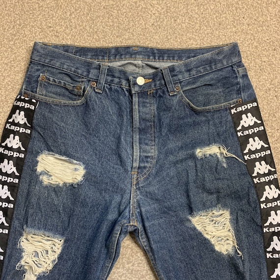 Levis 501 Jeans 3 4 Three Quarter Straight Leg Relaxed Fit
