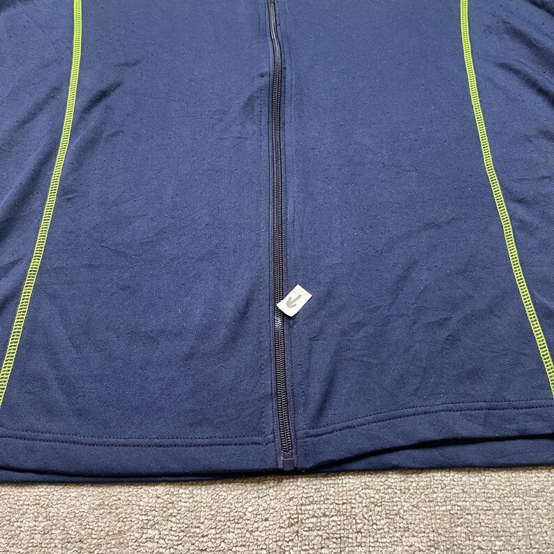 Fila Track Jacket Thermal Tracksuit Top Full Zip Vintage Collared Blue L image 8