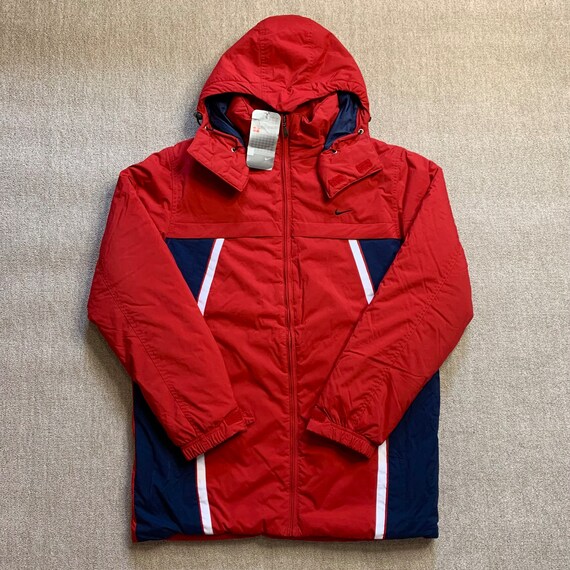 Buy Nike Puffer Jacket Coat Y2K 2003 Vintage Hooded Poly Filled 