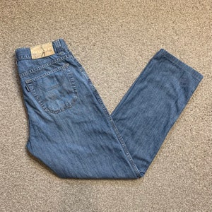 Jeckerson Jeans Straight Leg Regular Fit Button Fly Vintage 32x30