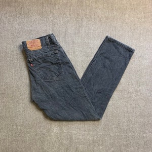 Levi’s 505 Jeans Straight Leg Regular Fit Zip Fly Vintage Grey 33x31