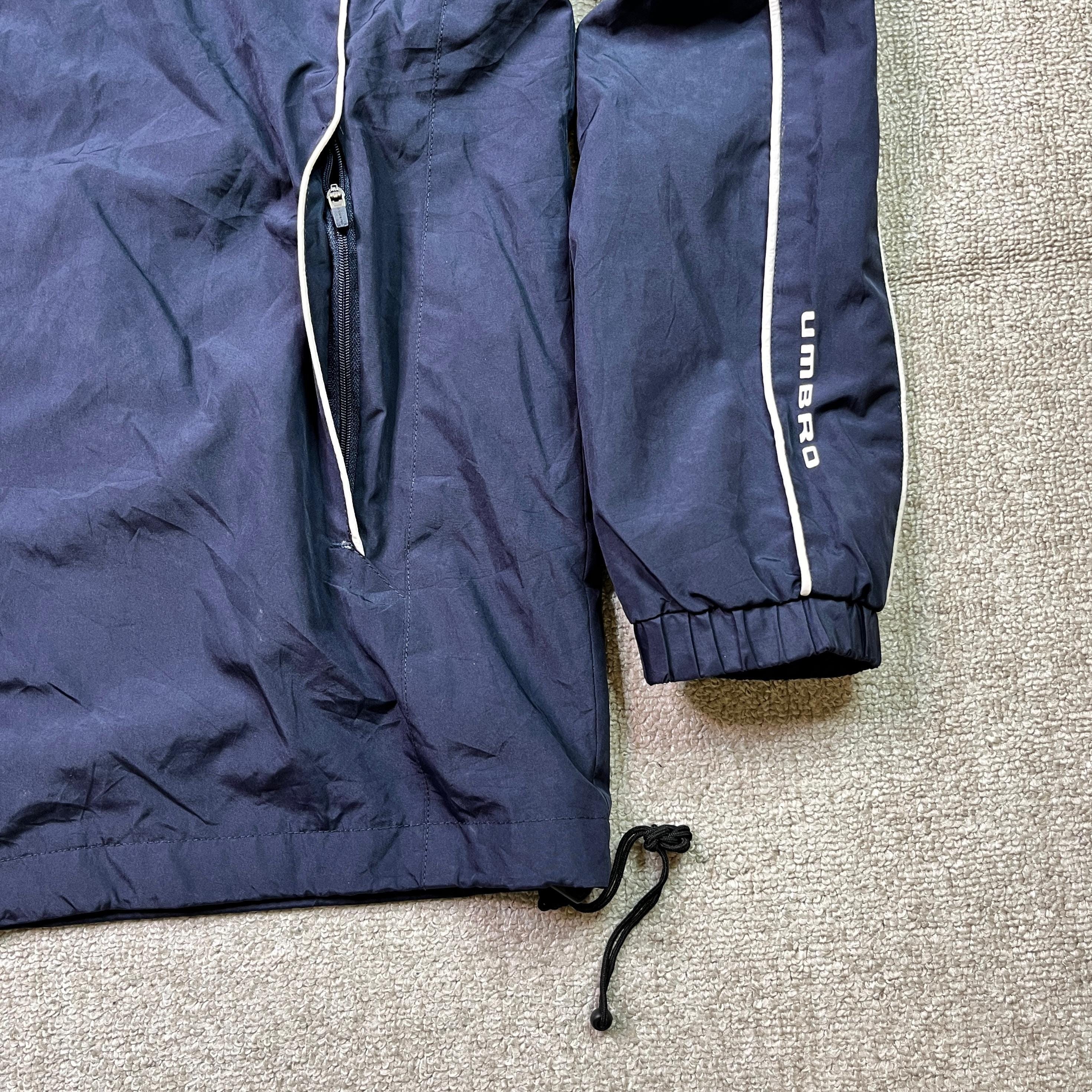 Umbro Track Jacket Tracksuit Top 2000s Full Zip Football Sussex
