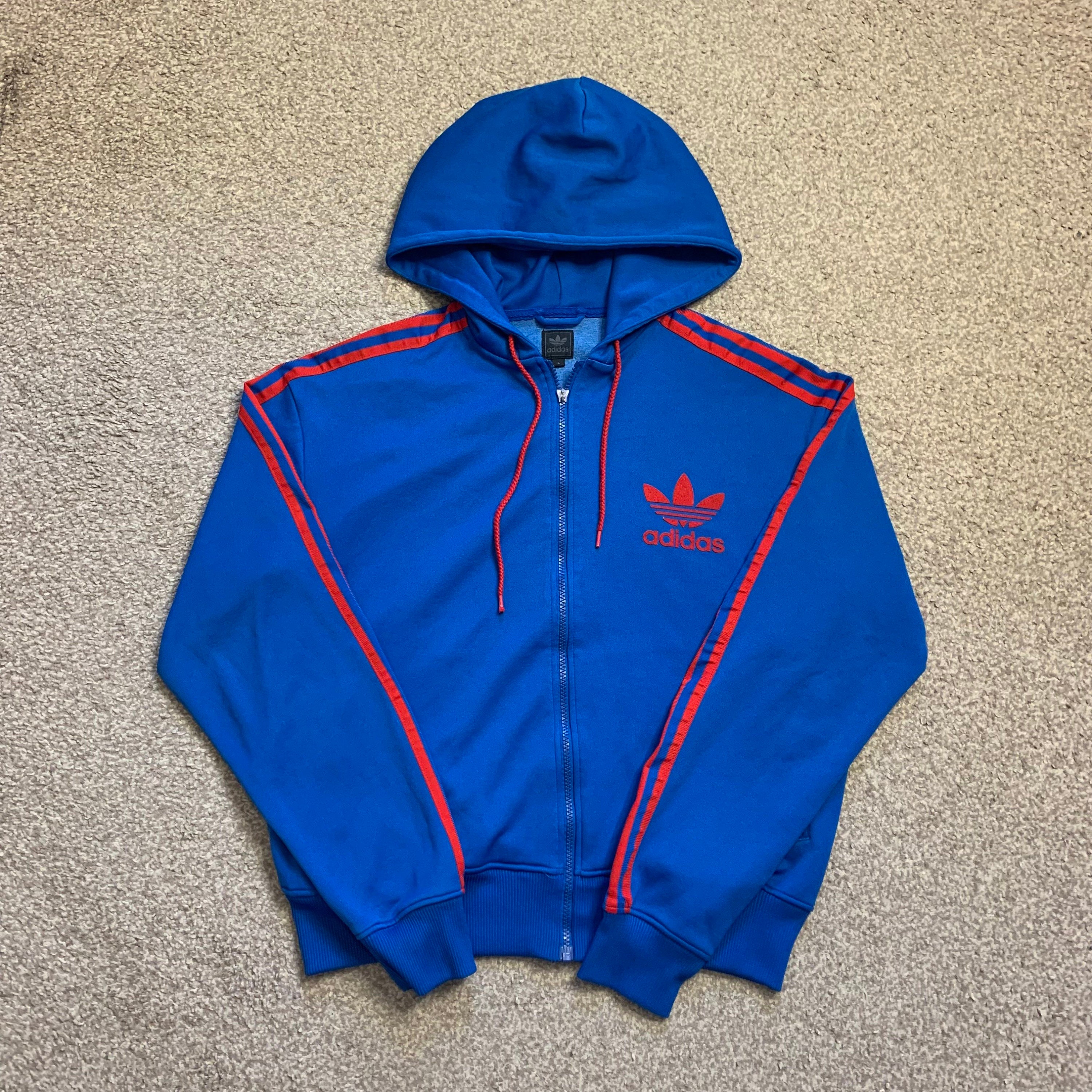 Adidas Tracksuit Top Track Jacket Firebird Y2K 00s Vintage Trefoil