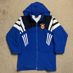 Adidas Jacket Coat Tracksuit Top Vintage Padded Poly Mario Bros Retro 90s M