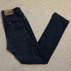 Lee Jeans Slim Fit Straight Leg Zip Fly Vintage Black 26x30