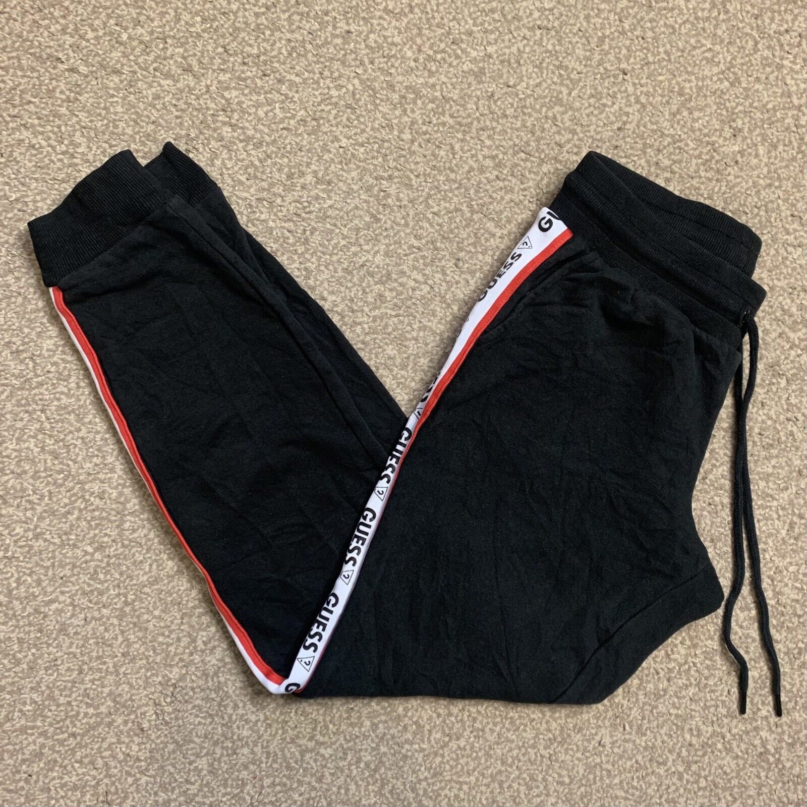 Guess Joggers Sweatpants Tracksuit Bottoms Track Pants Tape Jogging XS