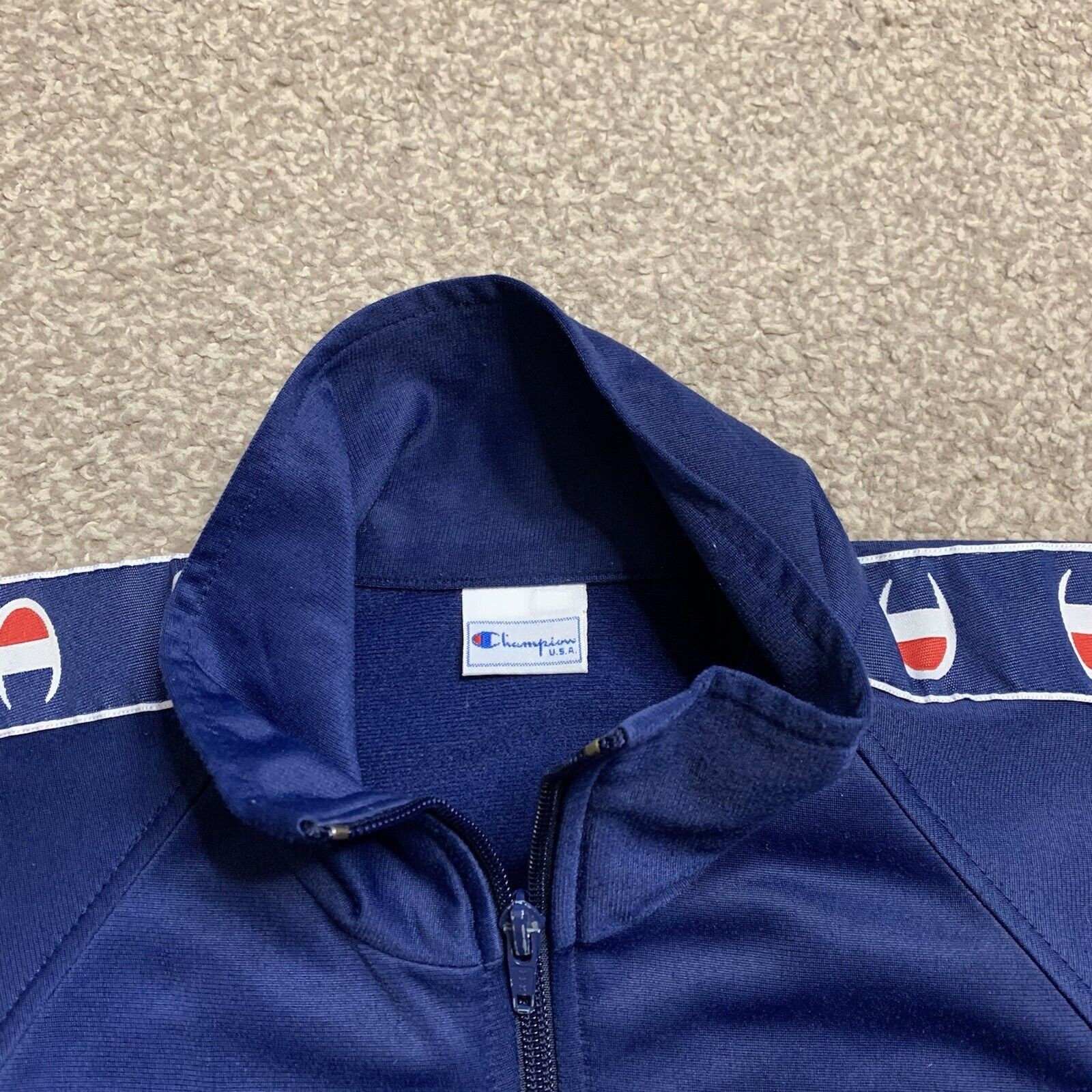 Champion Tracksuit Top Track Jacket USA Vintage Festival Champion Tracksuit Top Track Jacket USA Vintage Festival