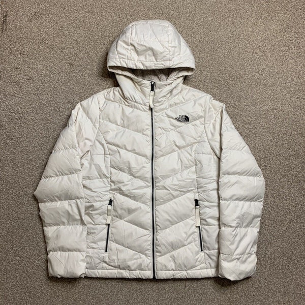 White North Face Puffer Jacket Etsy