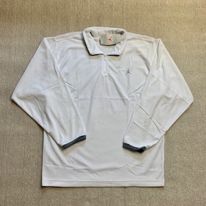 Nike Jordan Jumper Felpa Quarter Zip Pullover Fleece Jumpman Vintage anni &#39;90 L