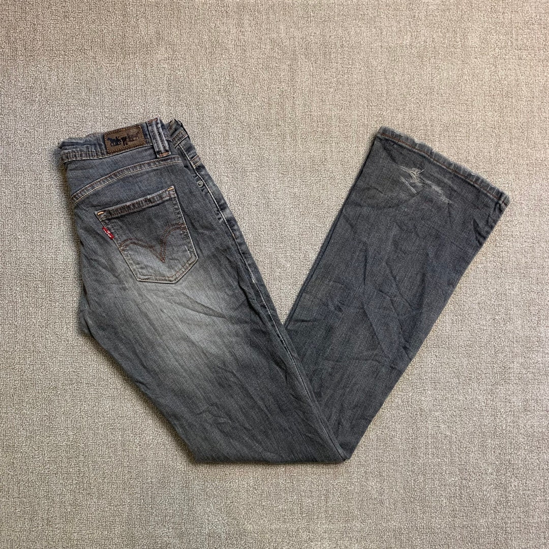 パンツ 00s Levi's 607 black flared denim Y2K 1990s ファッション Levi's 607 black flared denim Y2K 00s