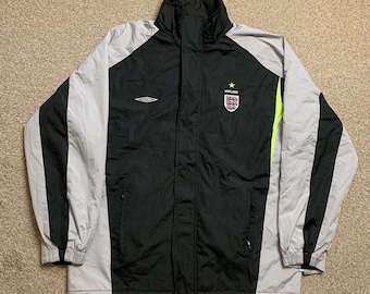 Vintage Umbro Track Jacket Size M White 00s Sport Style Casual
