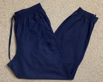 Adidas Tracksuit Bottoms Track Pants Zip Vintage Joggers L