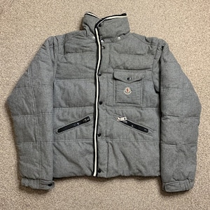 Moncler Puffer Jacke Mantel Unten Gepolsterte Vintage Designer authentische UK 14 - Größe 3