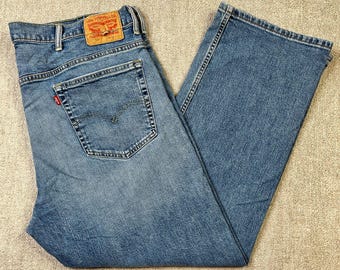 Levi's 569 Jeans Straight Leg Carpenter Vintage Zip Fly Acid Wash