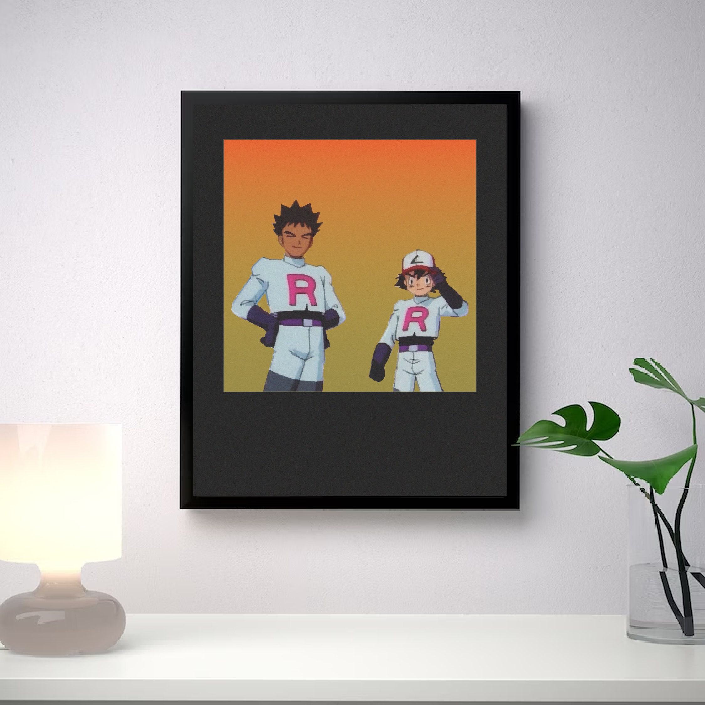 Ash Ketchum Brock Team Rocket Pokémon Poster Wall Art Print - Etsy