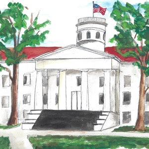 Gettysburg College Print - Penn Hall - Original Painting