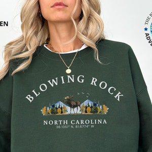 Sweat-shirt Blowing Rock, chemise Blowing Rock Adventure, Blowing Rock Caroline du Nord, chemise Blowing Rock, sweat-shirt doux, chemise Caroline du Nord