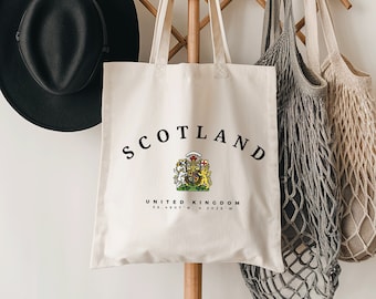 Scotland Cotton Canvas Tote Bag, Scotland gift, Scotland United Kingdom Canvas Tote bag, United Kingdom, Scotland gift, Scotland Souvenir