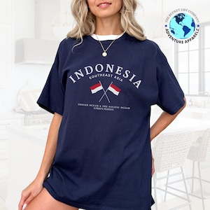 Indonesia T-shirt, Indonesia shirt, Indonesia flag t-shirt, Unisex Comfortable T-Shirt, Southeast Asia