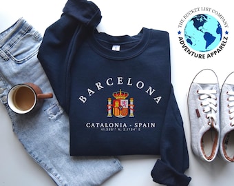 ヴィンテージ FC バルセロナ スウェットシャツ 刺繍ロゴ ブルー