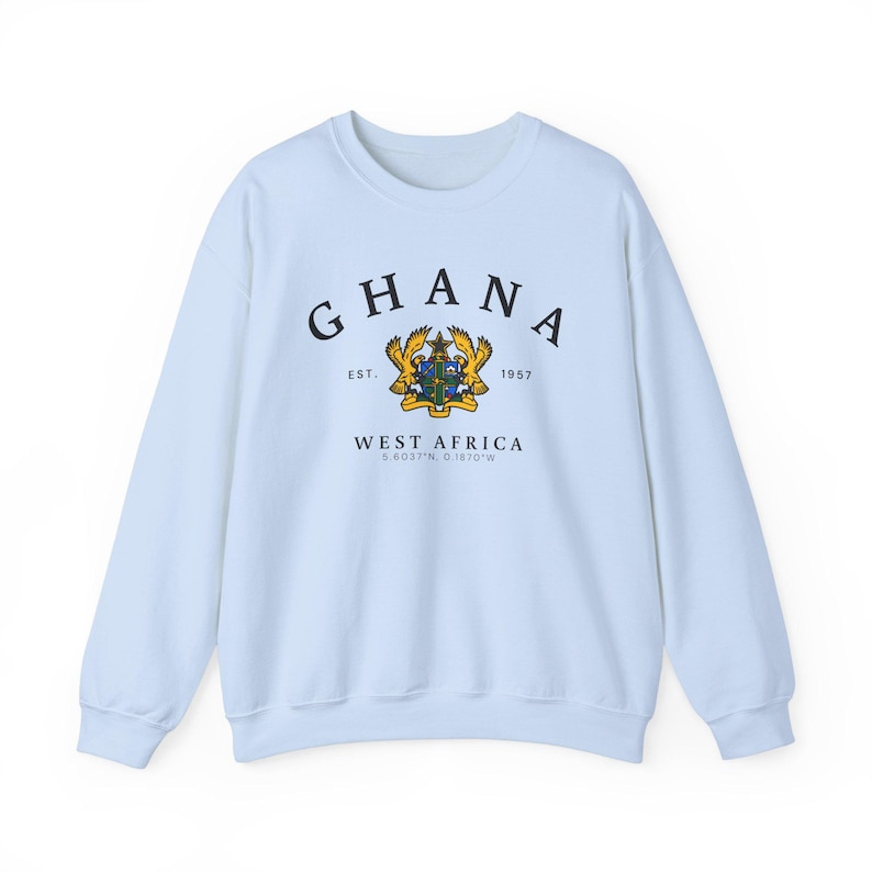 Sudadera de Ghana, camiseta de Ghana, sudadera de África, sudadera acogedora de Ghana, regalo de África, recuerdo de Ghana, regalo de Ghana, Ghana África imagen 7