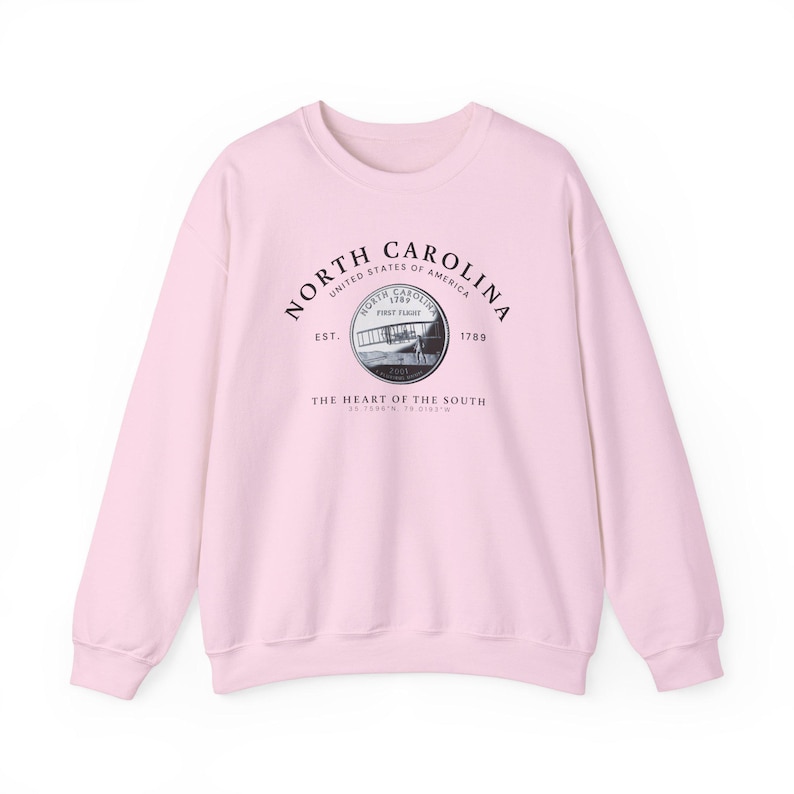 North Carolina Shirt, North Carolina Gift, North Carolina Sweatshirt, Soft and Comfortable Sweatshirt, North Carolina Quarter image 8