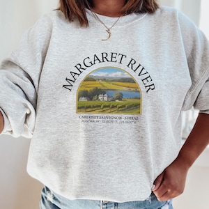Margaret River Australien Unisex Hemd, Margaret River Sweatshirt, Margaret River Hemd, Vine Lover Pullover, Weinberge, Australien Hemd